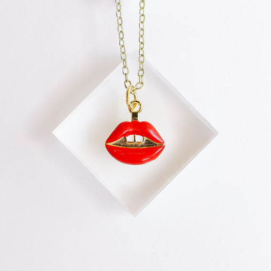 “Red Lips” Necklace